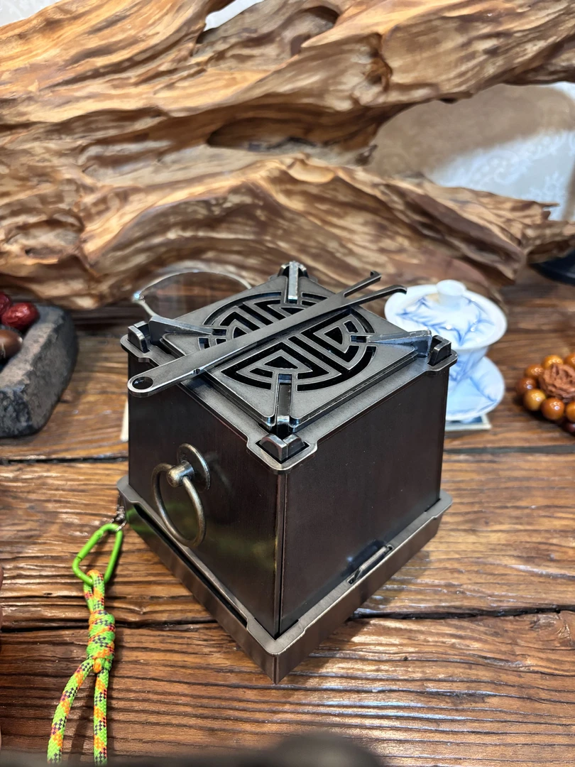 收纳便携式户外围炉煮茶炭火炉野外酒精灯环保油野营炭烧炉