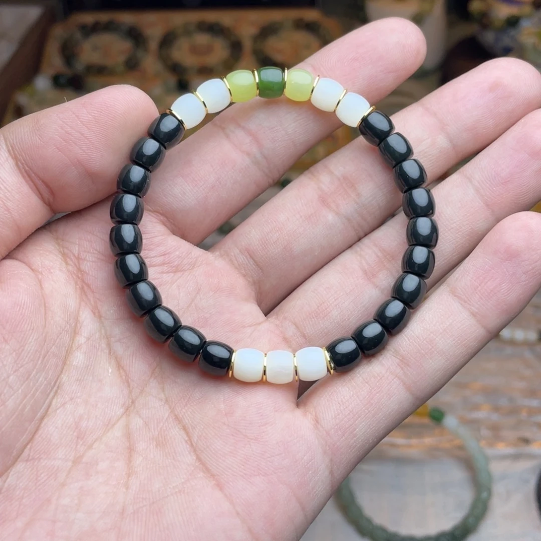 和田玉未镶嵌手链