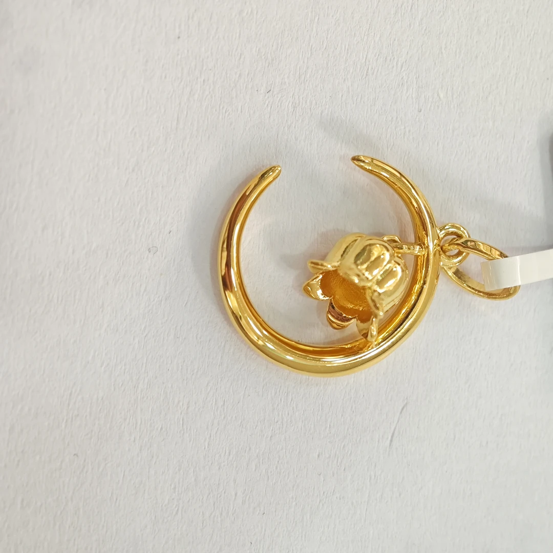 【木木专享】足金999饰品月亮玫瑰吊坠 2.99 GP