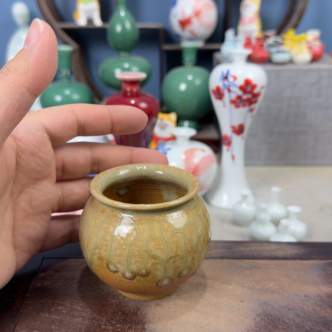 陶瓷手工小花器摆件