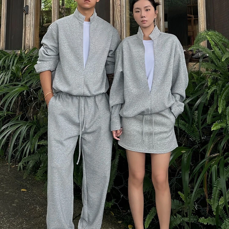 cleanfit假两件卫衣套装男秋季痞帅高级感帅气穿搭一整套运动卫裤