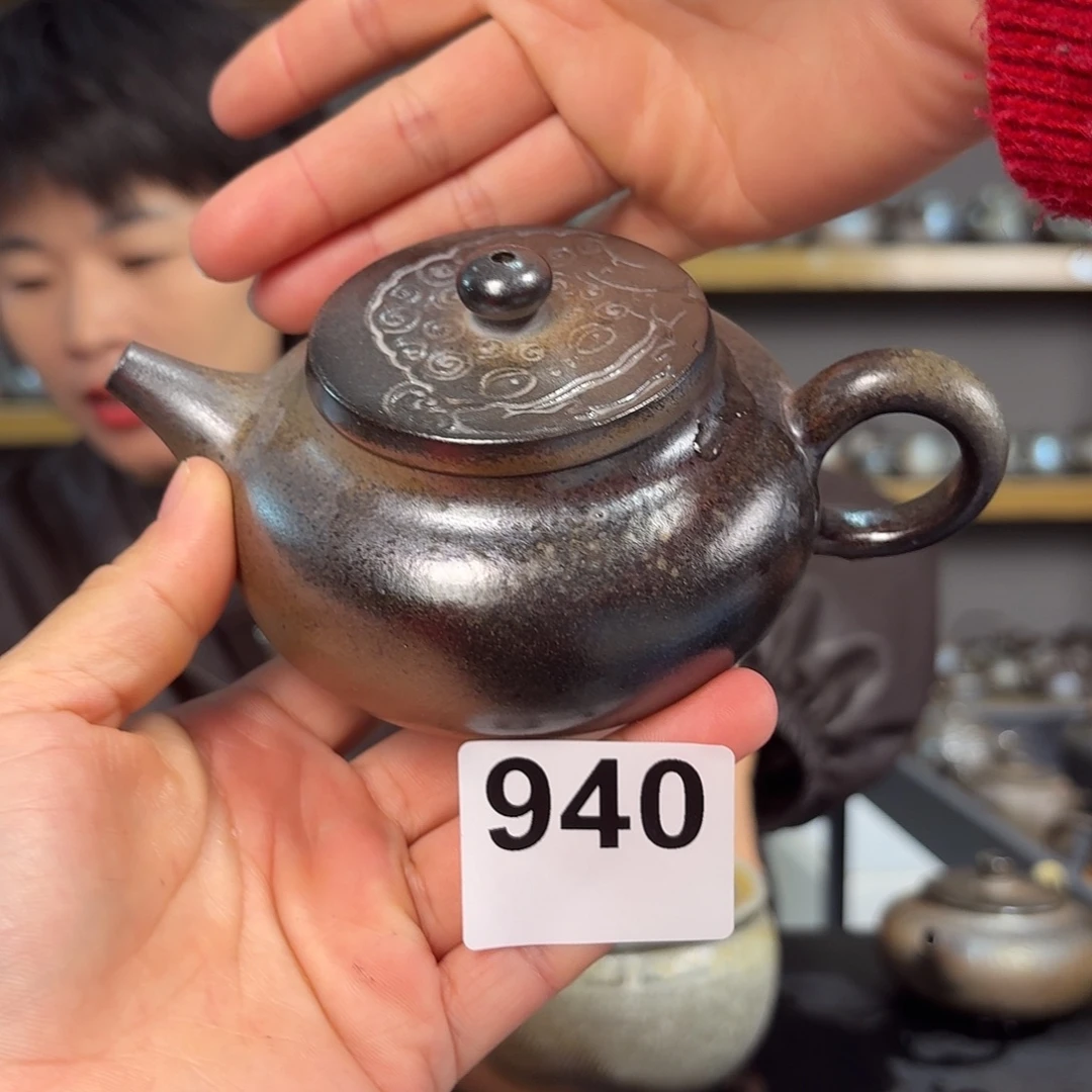 坭兴陶纯柴烧原矿泥料纯手工壶200毫升