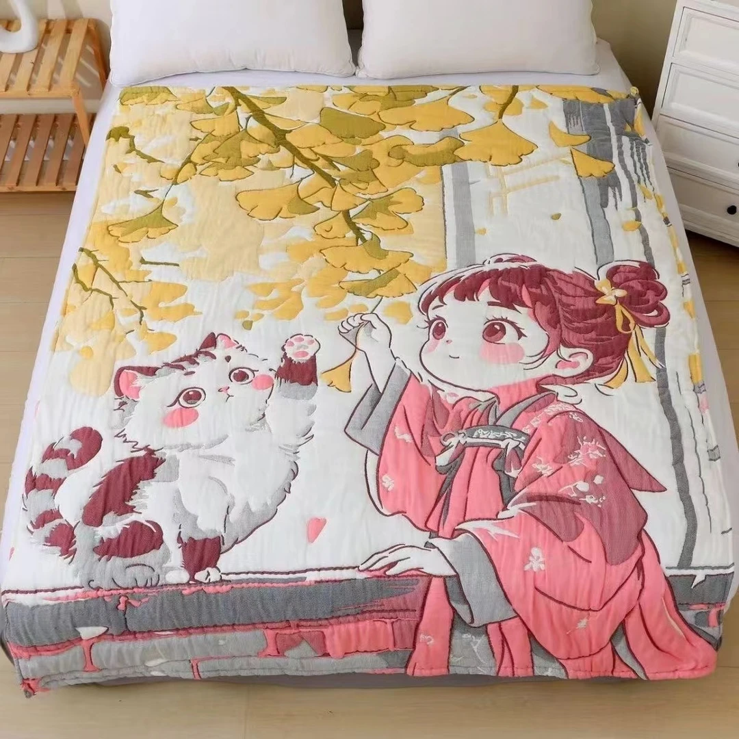 【2025新品】新款1.5*2.0多功能亲肤泡芙被柔软面包被春秋盖被