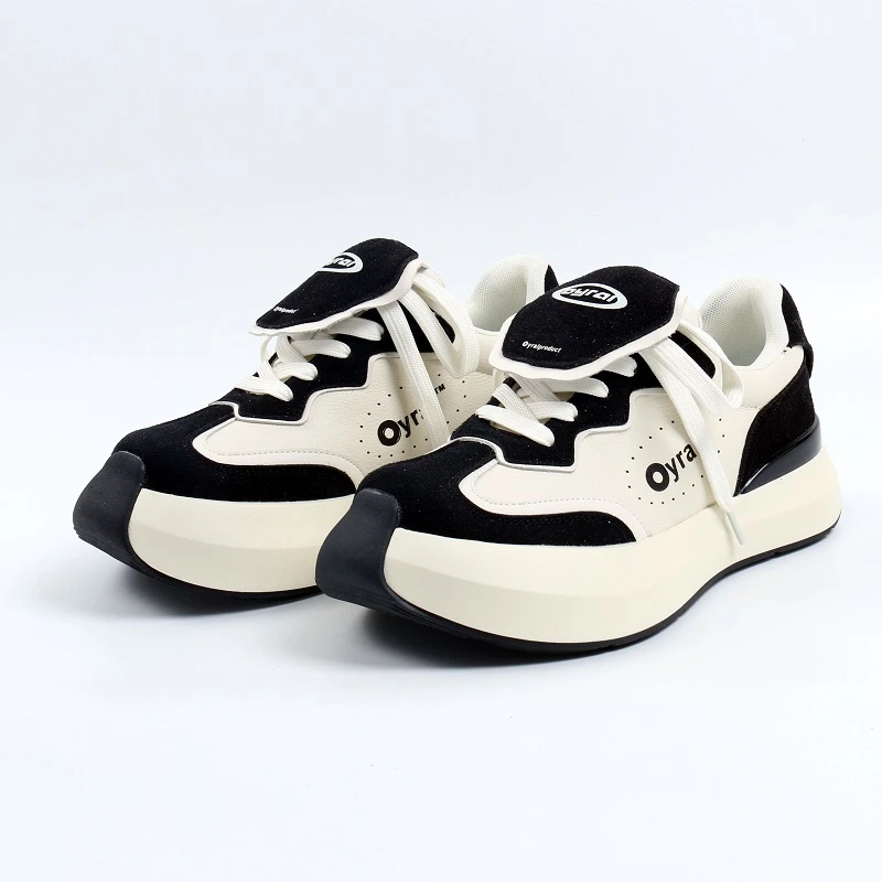 小众国潮云朵鞋休闲情侣款男鞋增高厚底复古百搭板鞋牛仔蓝月牙白