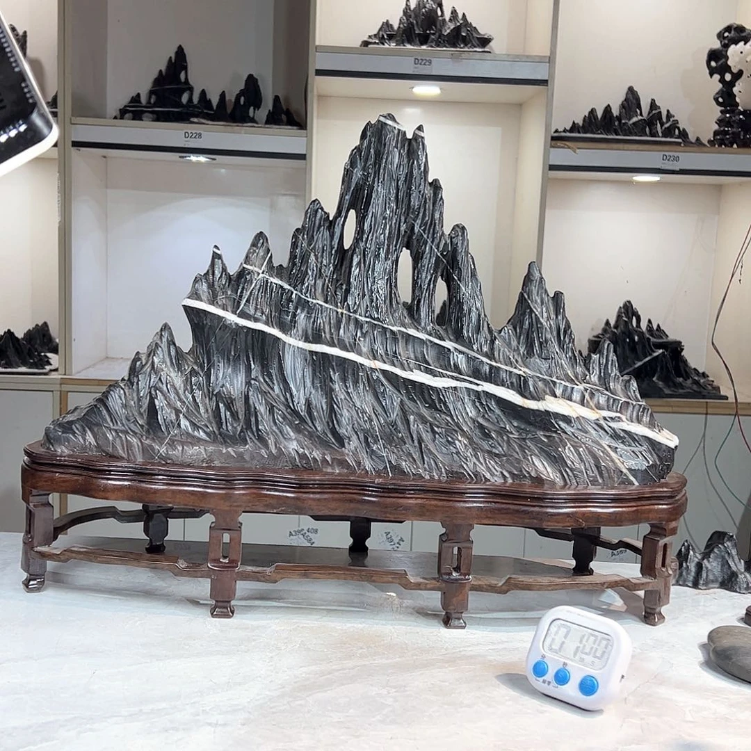 灵璧奇石博览会摆件日**姬