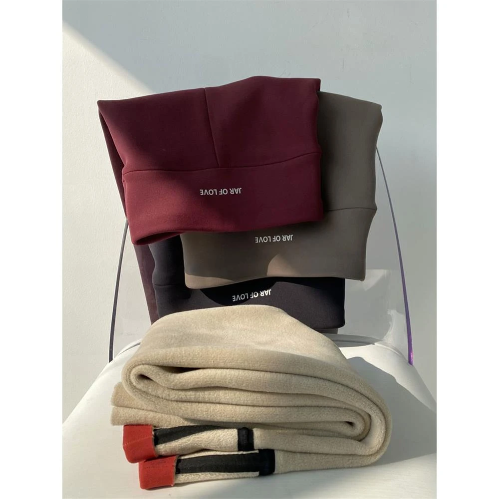 【JTG&SHOES 官方】秋冬加绒加厚无痕鲨鱼裤女外穿高腰打底裤保暖