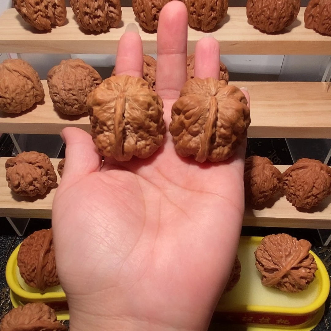 原***我核桃文玩蛤蟆头一帆风顺
