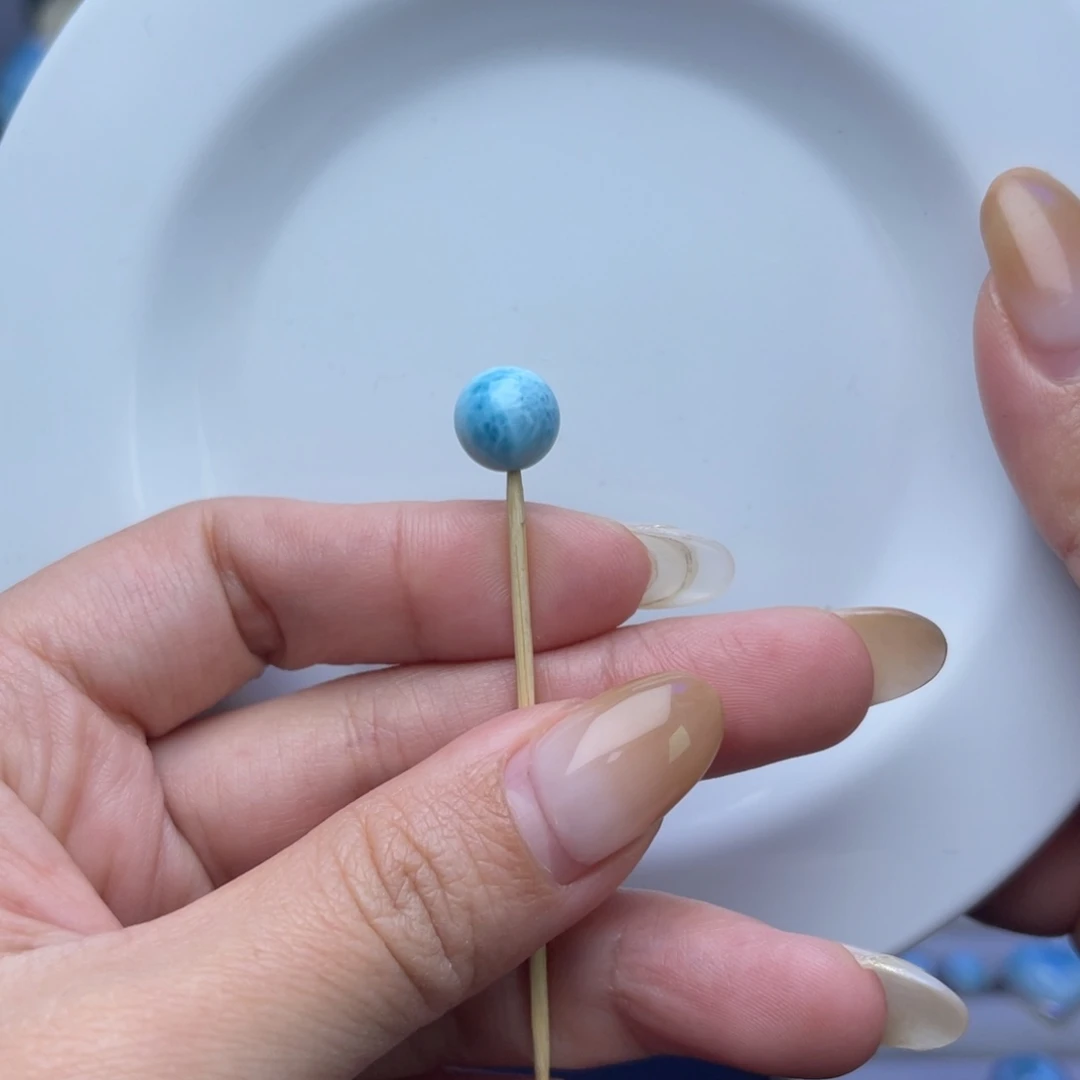 未镶嵌针钠钙石（海纹石）珠宝半成品