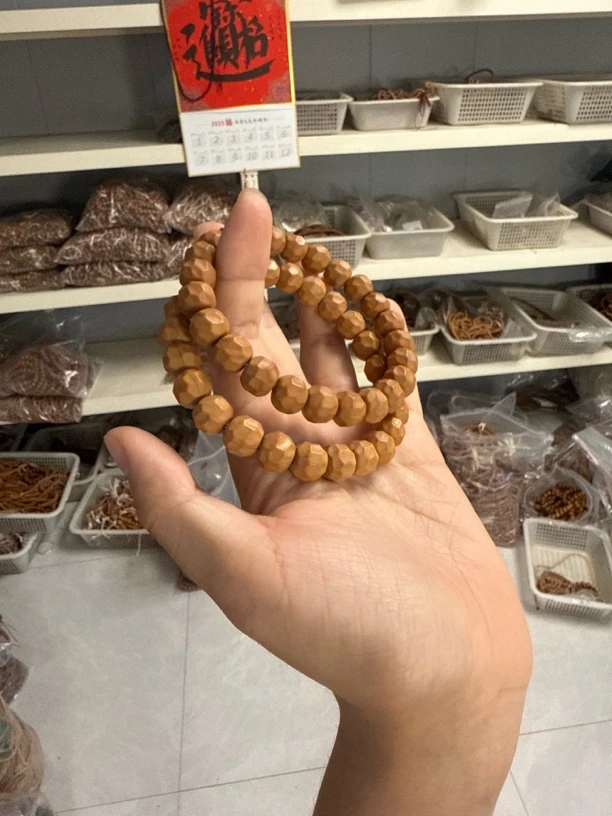 Z4猴头雕刻黑金无相手串