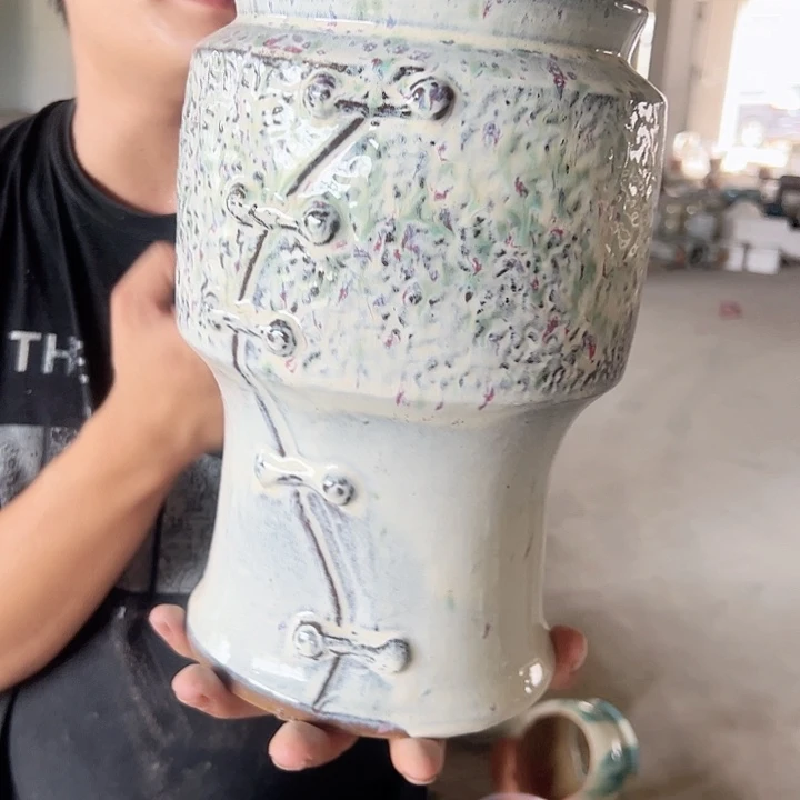 紫砂花盆高27口15福利