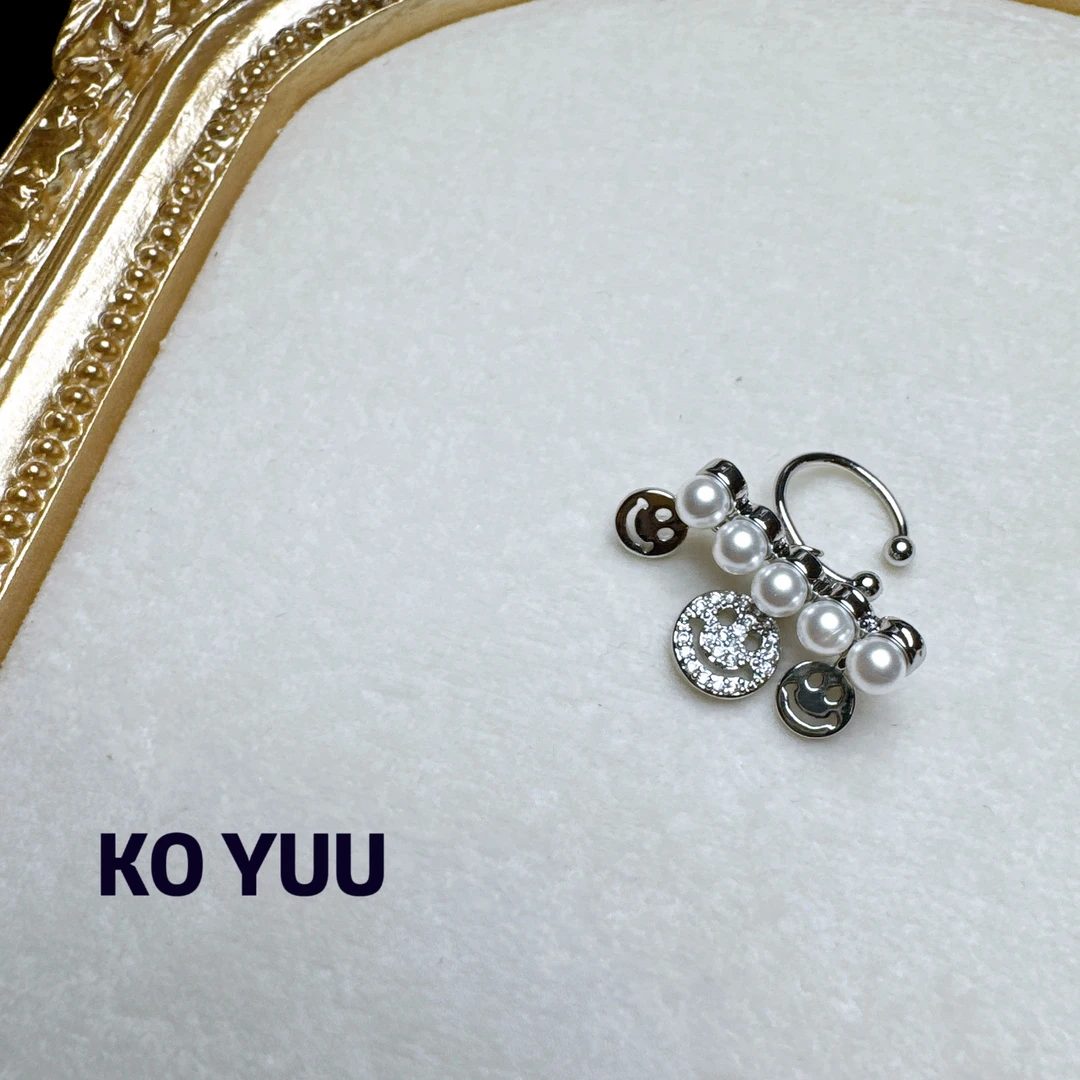 铜合金仿珍珠耳饰 【雨桐高奢饰品】耳夹CC00558