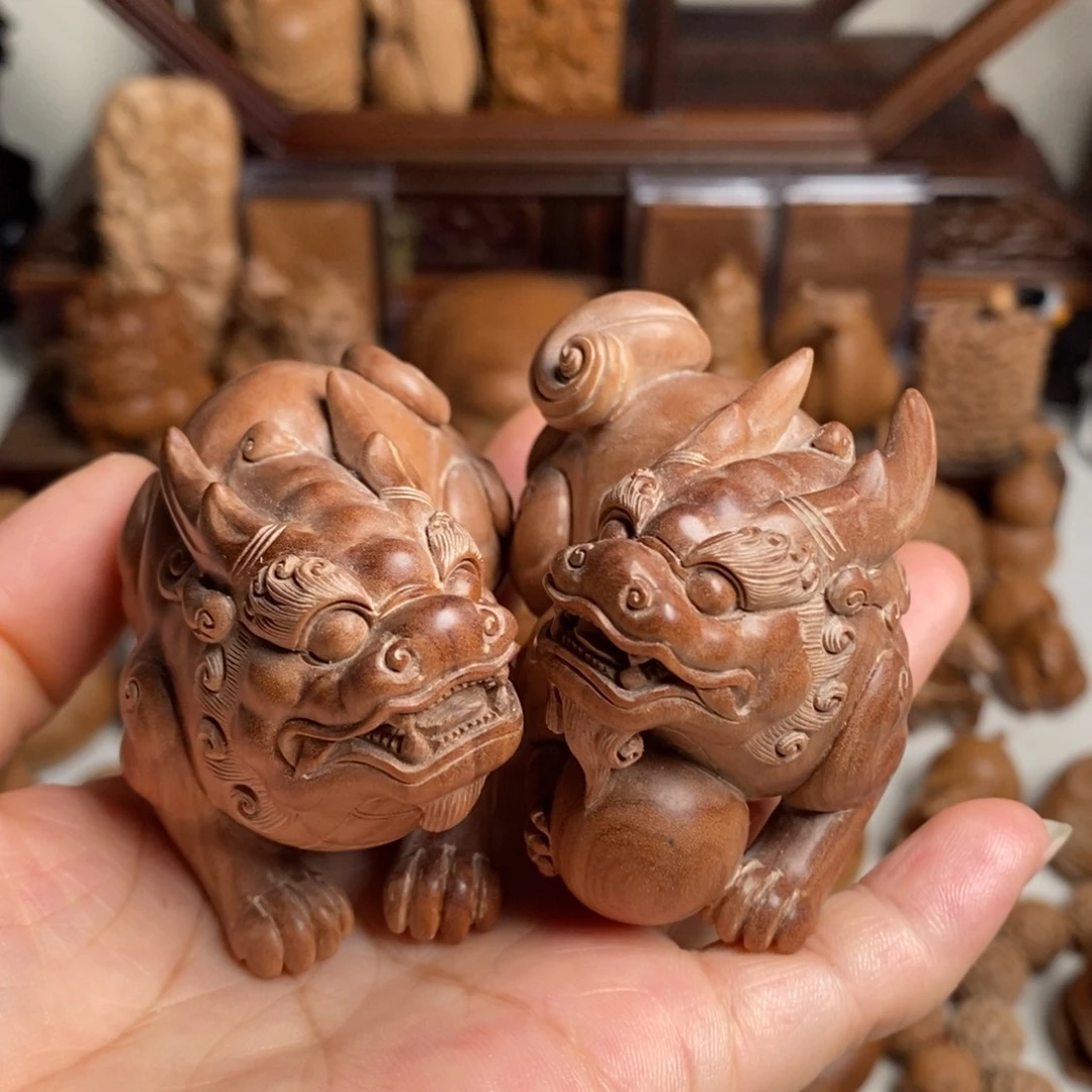 致***蓝檀香木手串/手链一对