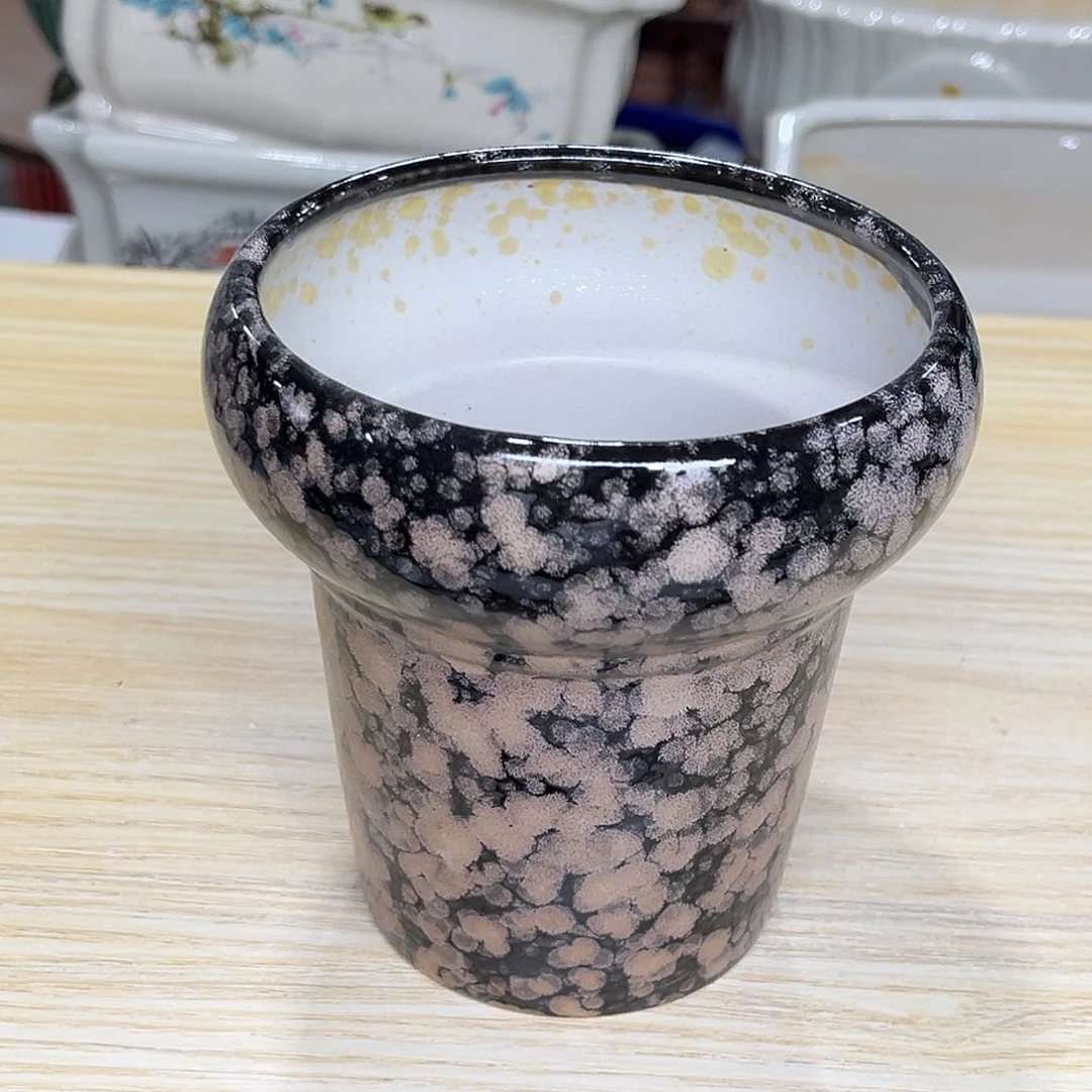 陶瓷绿植多肉微瑕花盆口径10*11