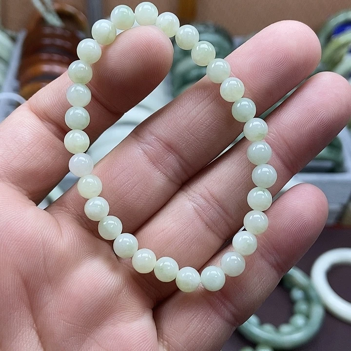 蛇纹石玉未镶嵌手链