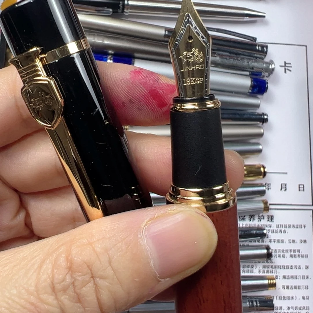 便携式金豪650a直尖木头笔多配送个笔尖