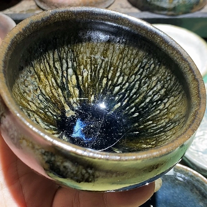 茶盏9,5粘足已磨近距离健健康康