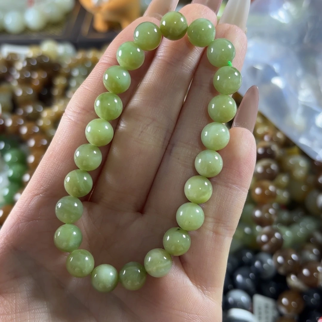 青***青和田玉未镶嵌手链154