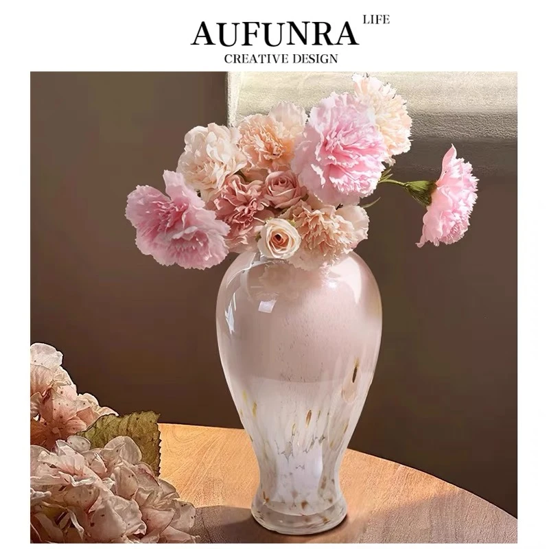 高颜值轻奢玻璃艺术餐桌水培网红花瓶网红爆款2025最新款花瓶A09