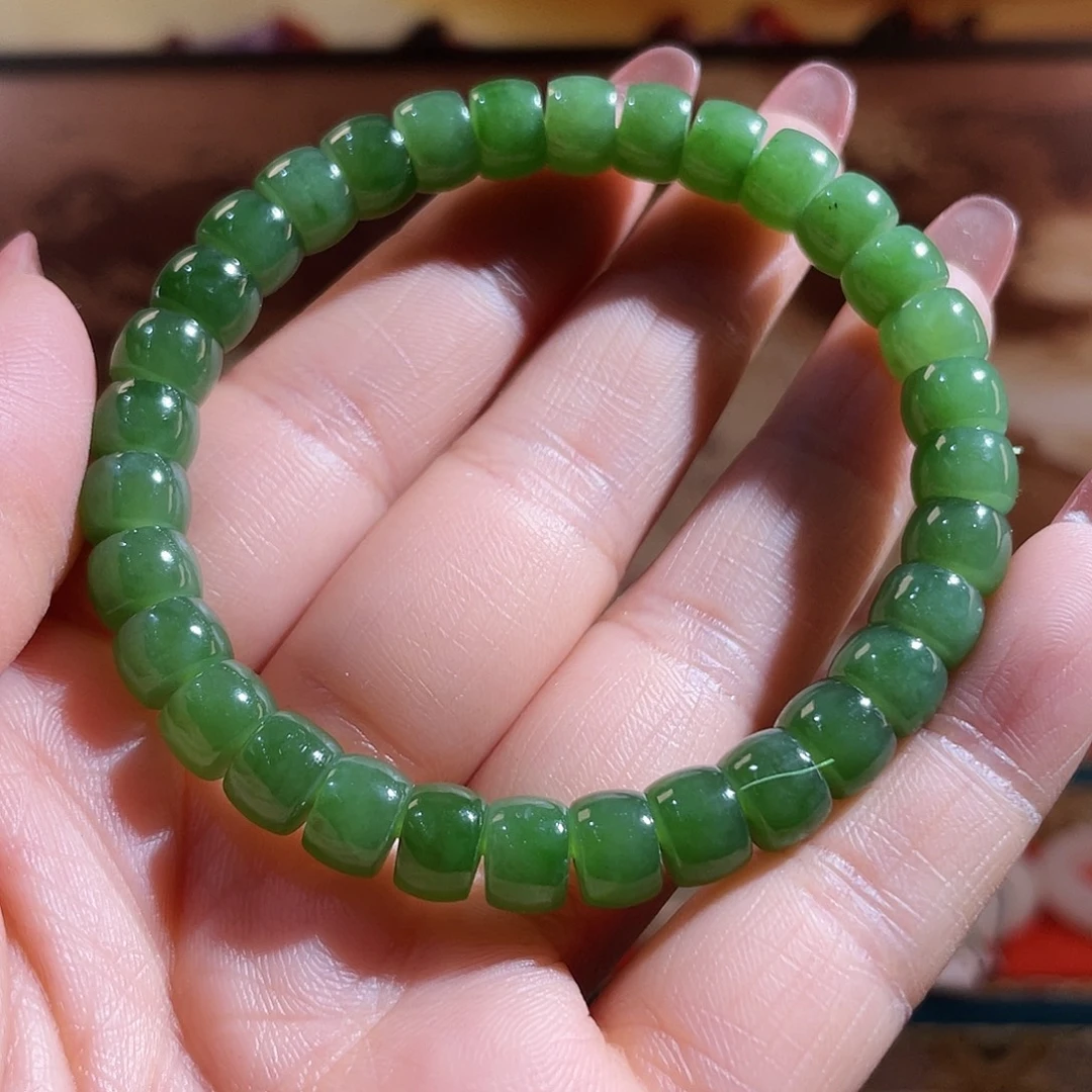 和田玉（碧玉）未镶嵌手链