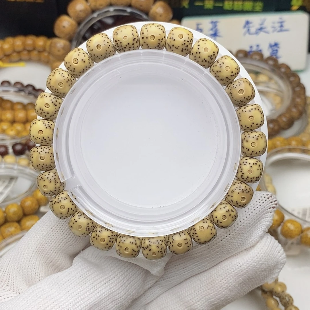 手串星月菩提98大眼睛青花同枝果