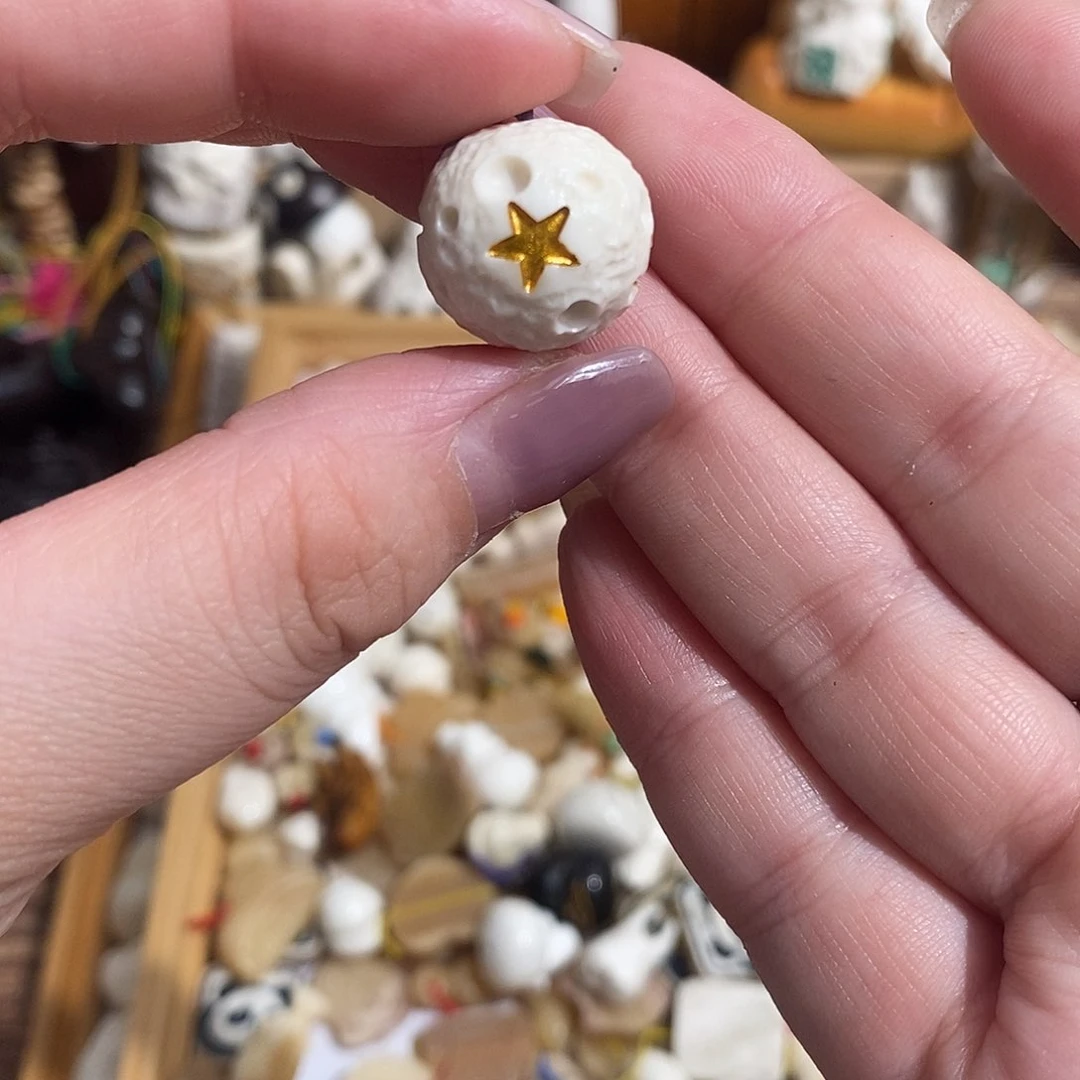 鹿骨把件K****oM46星球鹿角