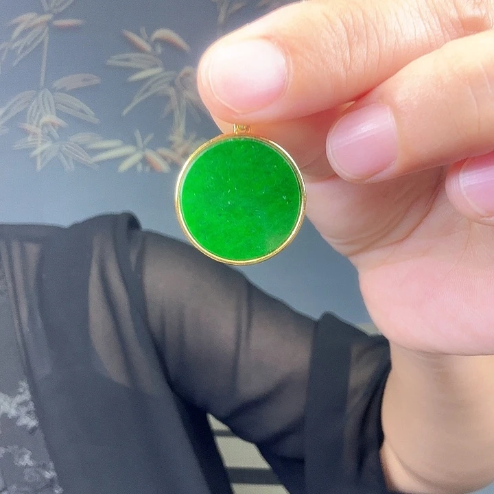 滴***答翡翠银S925镶嵌吊坠(不含链)特价