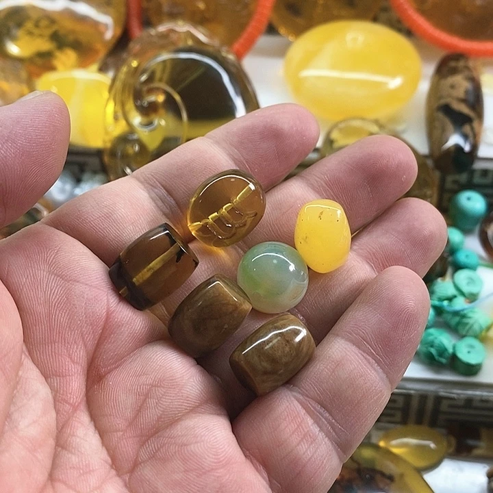 琥珀项链未镶嵌单珠