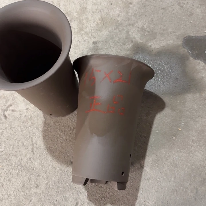 紫砂花盆 高度21口径15