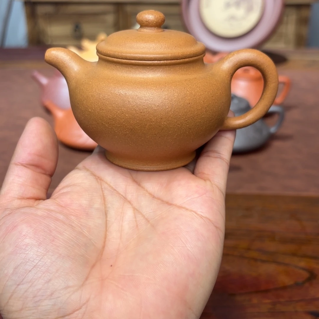 茶壶紫砂掇只150毫升黄金段