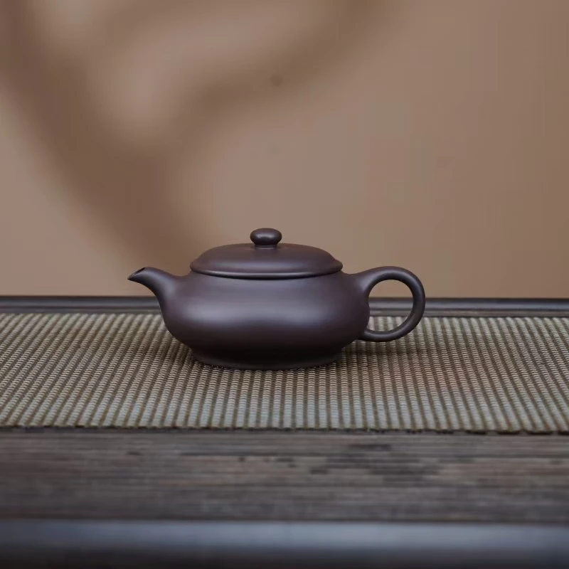 YM老紫泥【明炉】宜兴黄龙山原矿手工紫砂壶