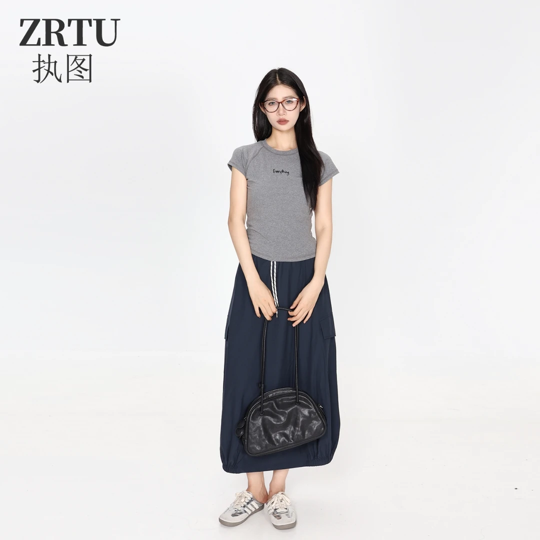 【ZRTU/执图】短袖T恤+半身裙套装ZR5309+ZR5299