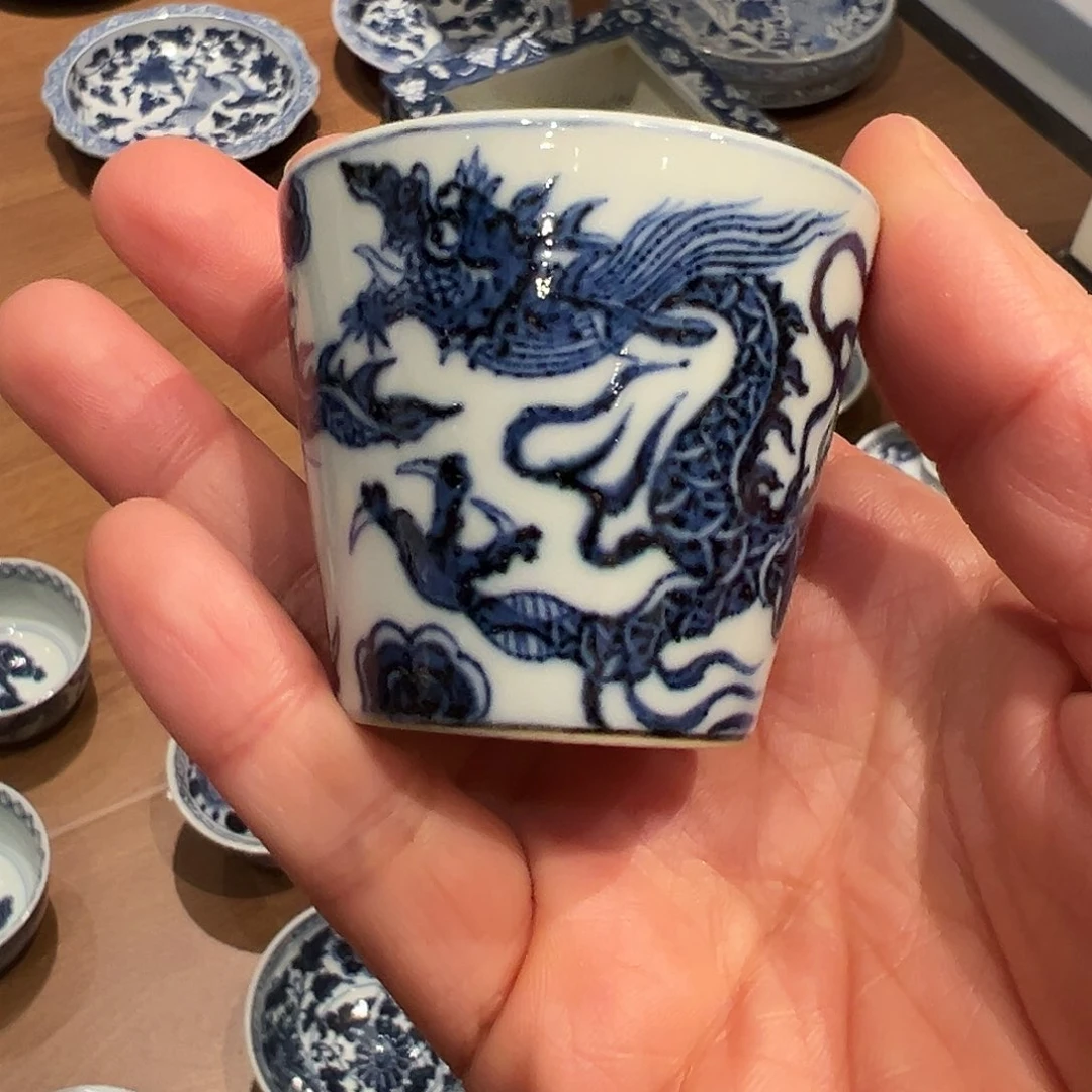 元青拙手原矿青花主人杯杯杯杯