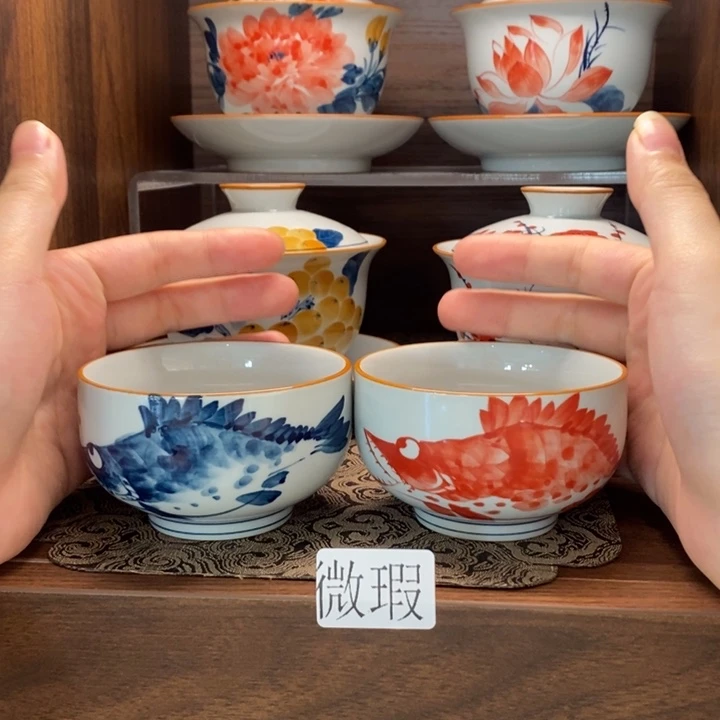 釉下老陶泥手工绘制