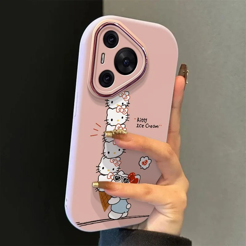 冰淇淋kt猫适用苹果16plus手机壳高端华为mate70女款VIVOx200小米