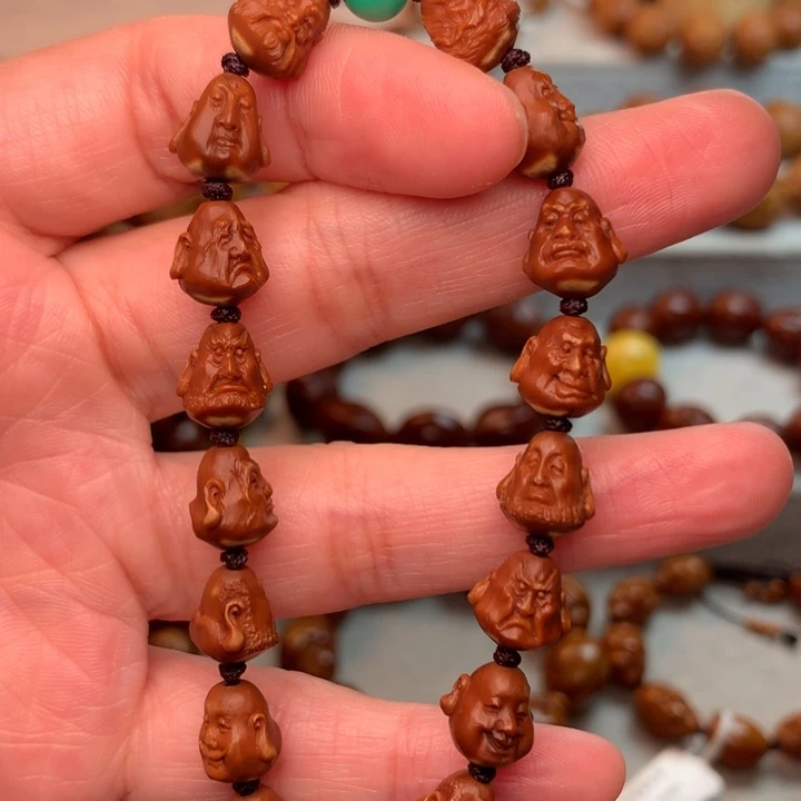 橄榄核手串/手链0.9核尖罗汉手串