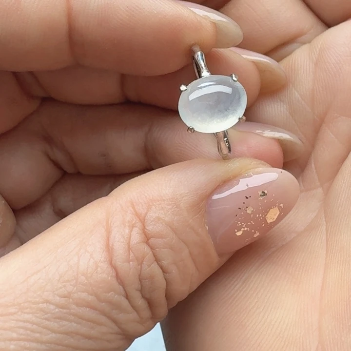 翡翠银S925镶嵌吊坠(不含链)