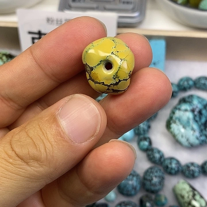 未镶嵌高瓷菜籽黄藏扣