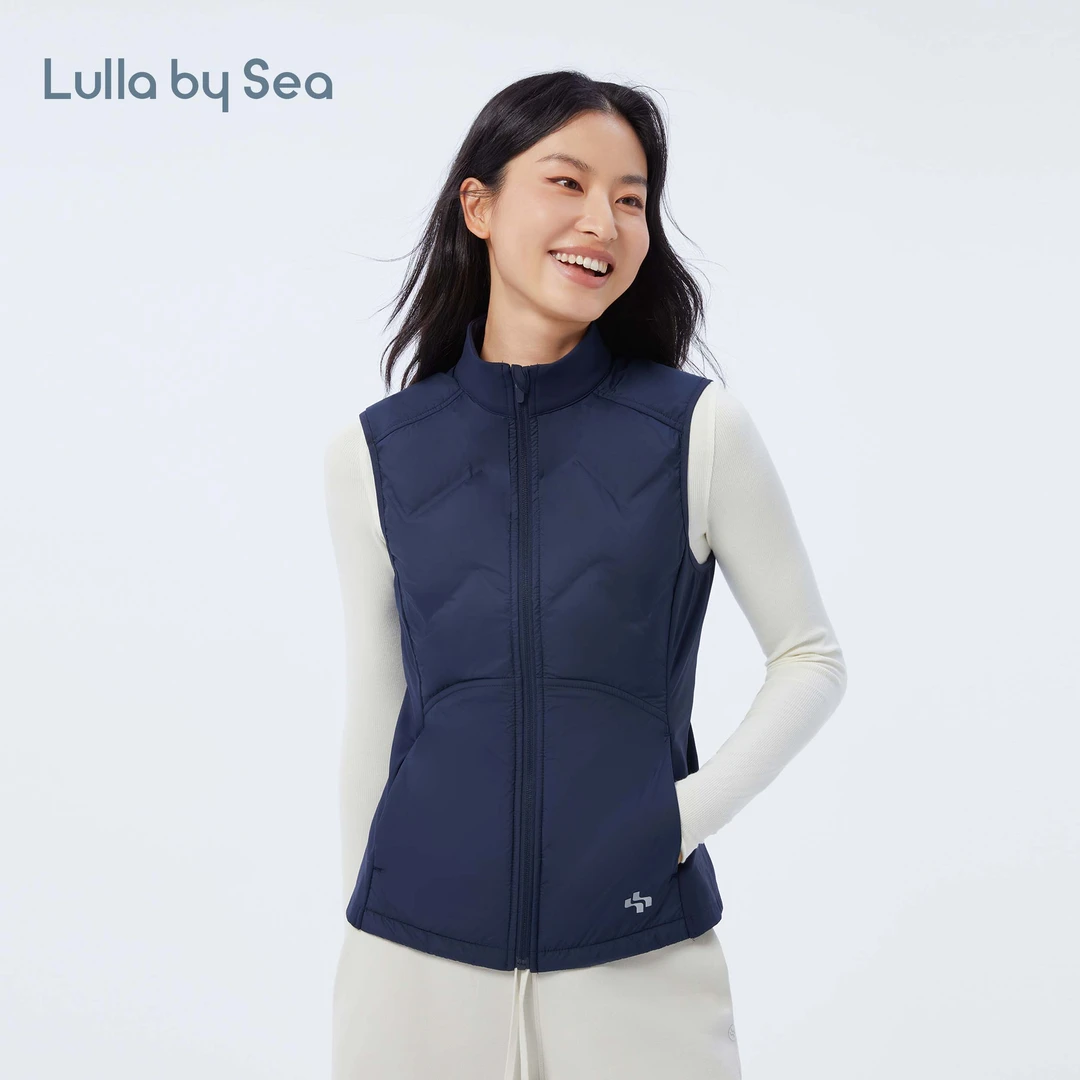 Lightwarm羽绒拼接夹棉马甲户外运动分区保暖背心 | Lulla by Sea