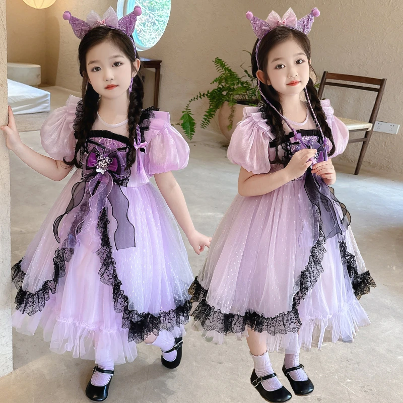 洛丽塔女童公主裙2025新款儿童夏装连衣裙宝宝生日礼服库洛米裙子
