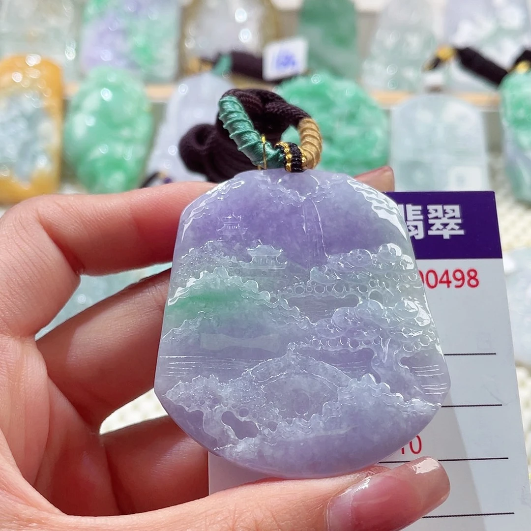 颈饰未镶嵌翡翠山水
