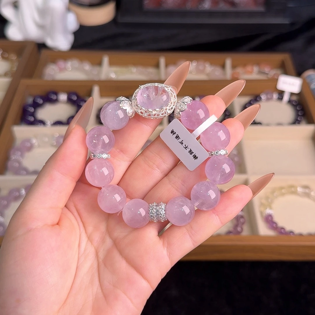 水晶手链未镶嵌薰衣草14.5