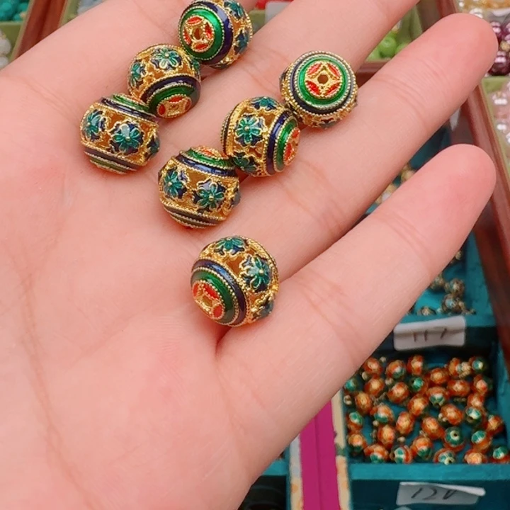 圆珠扣铜扣压襟新中式