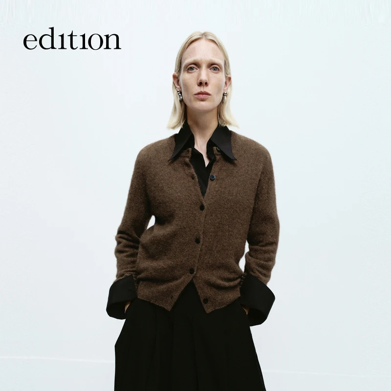 【辛小北专属】edition骆驼绒修身毛织开衫#EBD4CARK02