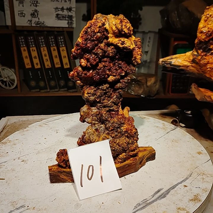 松木曲*曲101号北沉香琥珀木天然造型