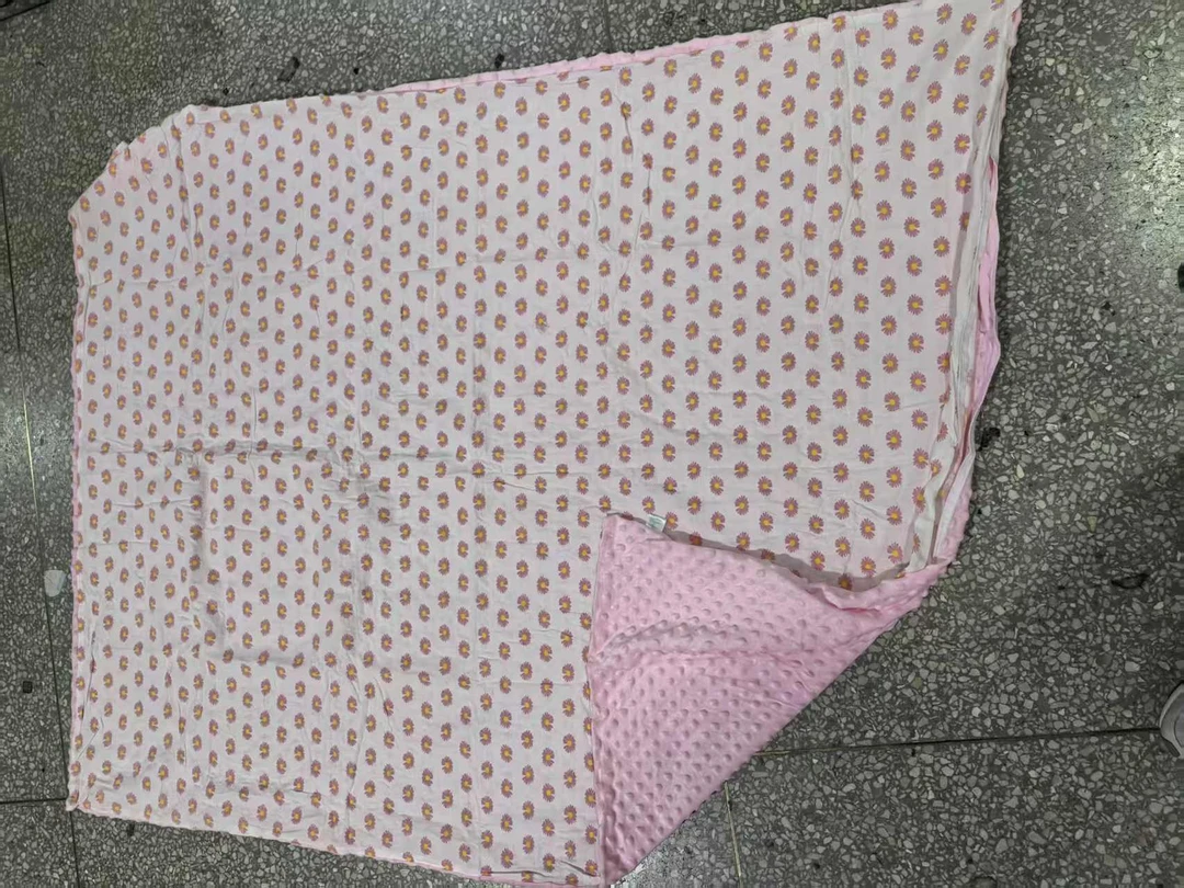 《厚广家》3楼115×145粉色超软豆豆被套 一面全棉 发1个