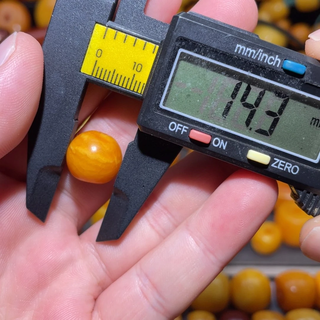 琥珀未镶嵌裸石苹果珠