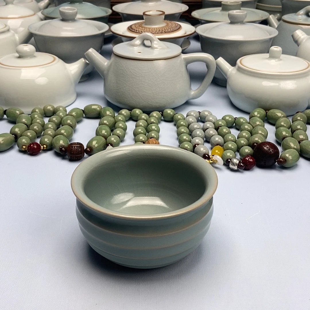 杯仿古釉旋纹杯原矿原釉原产地
