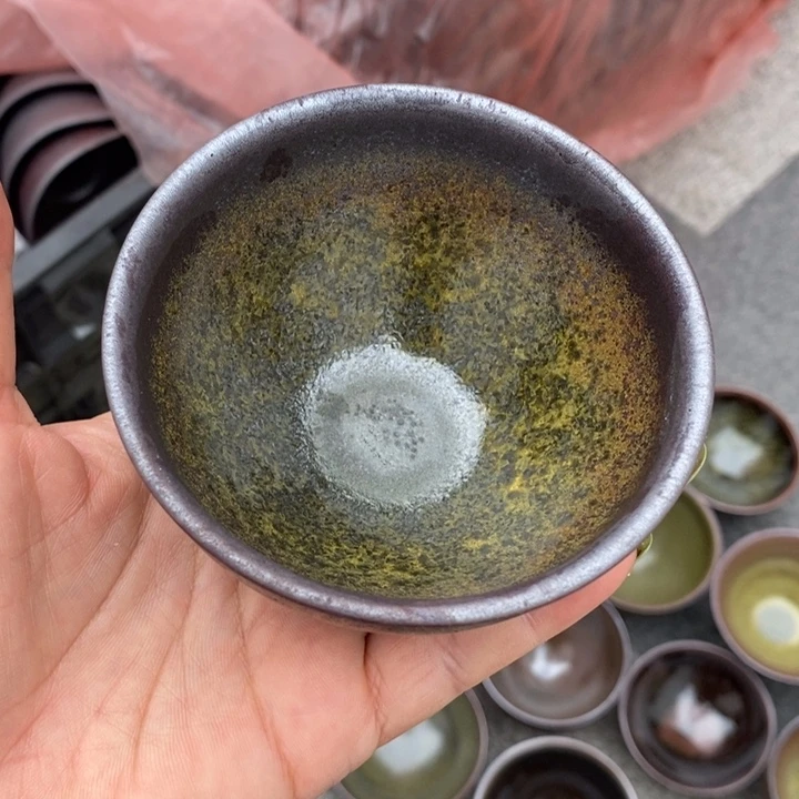 果***儿茶盏建阳建盏微瑕束口