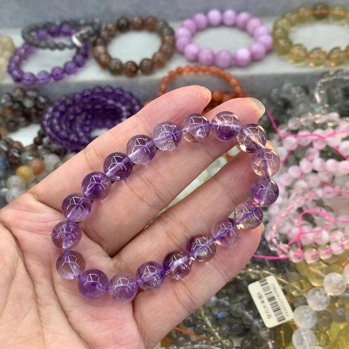 手链未镶嵌水晶紫超七