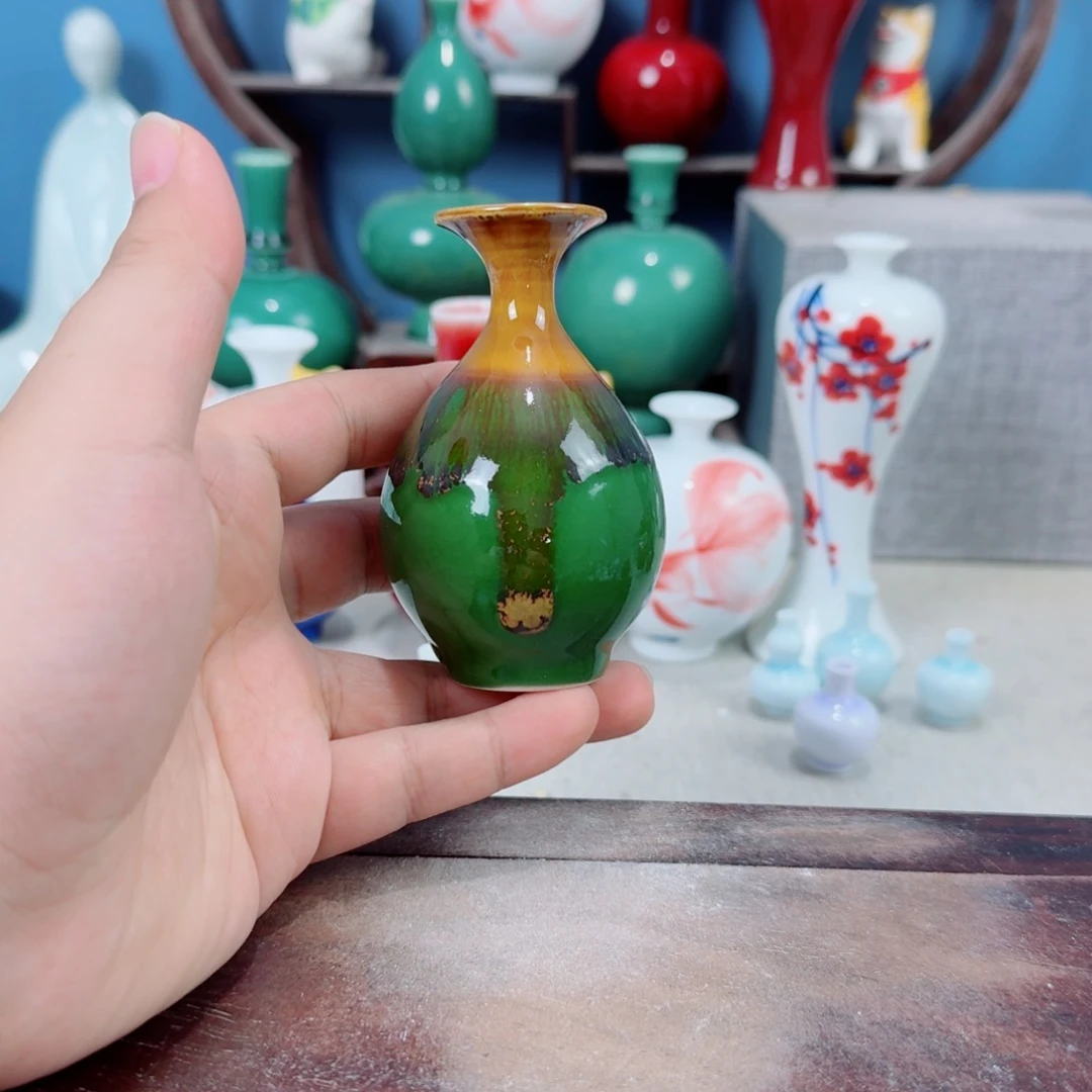 陶瓷手工小花器摆件